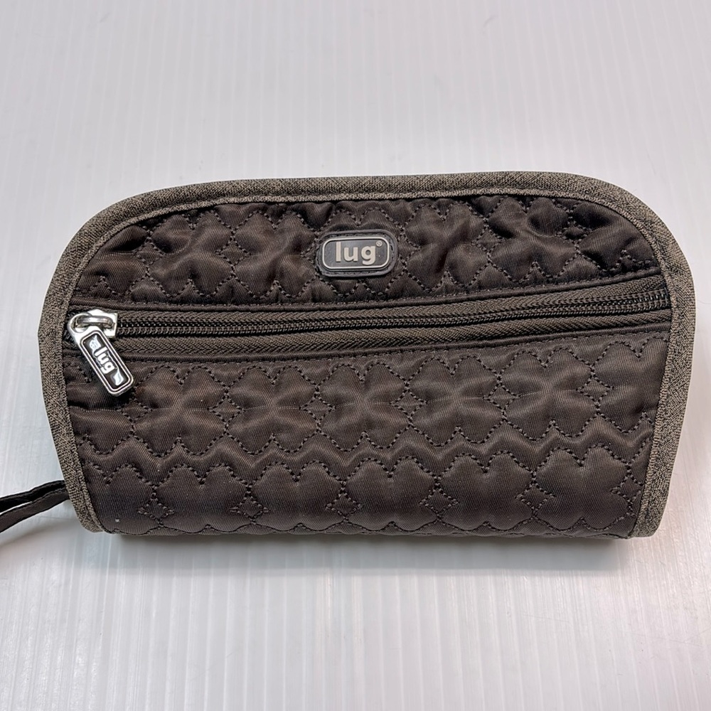 Lug Live Life In Brown Color Flipper Jewelry Clutch Travel Purse